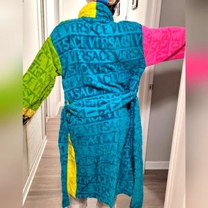 Versace Multicolor Baroque Bathrobe